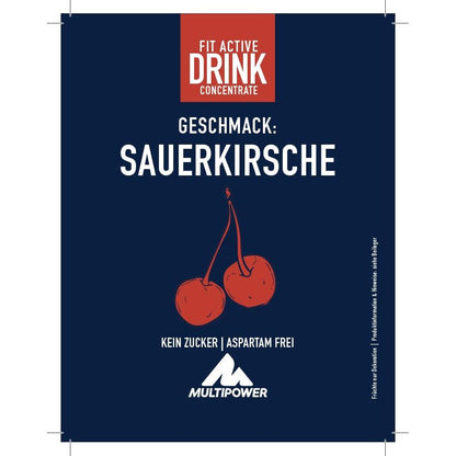 Multipower - Fit Active Sirupkonzentrat 1:80 1000ml Flasche Sauerkirsch MHD 30.10.2025