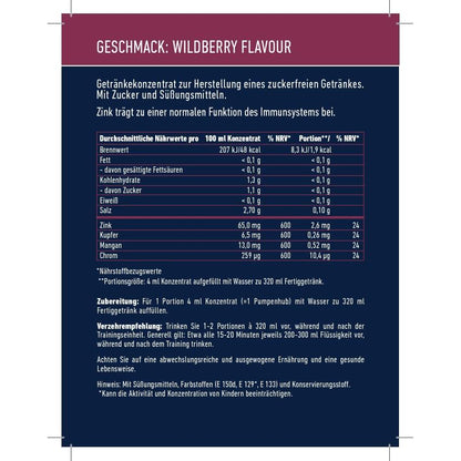 Multipower - Fit Active Sirupkonzentrat 1:80 1000ml Flasche Wildbeere MHD 30.07.2026