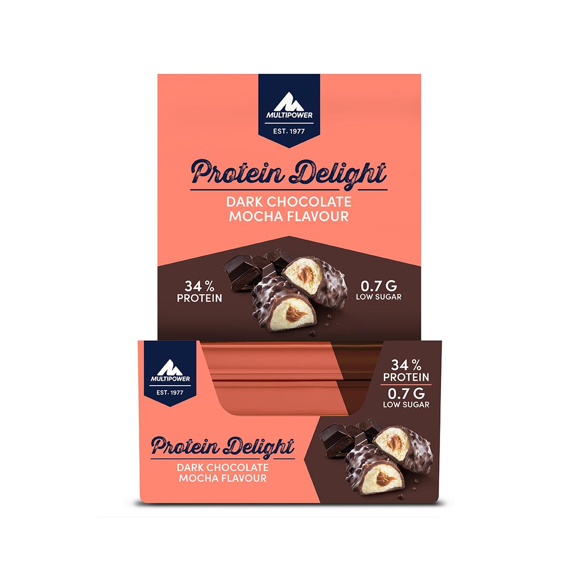 Multipower - Power Delight 18 x 35g Riegel Dark Chocolate Mocha MHD 30.08.2026