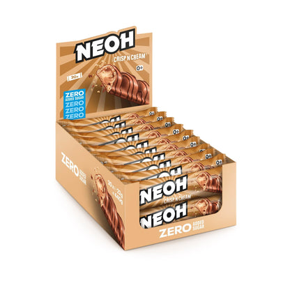 Neoh - Crisp n Cream zuckerarmer Schokoriegel 20 x 22g Riegel