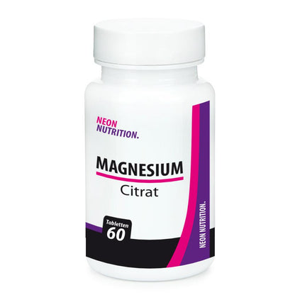 Neon Nutrition - Magnesium Citrat 60 Tabletten Dose MHD 11.12.2024