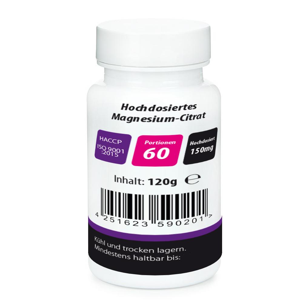 Neon Nutrition - Magnesium Citrat 60 Tabletten Dose MHD 11.12.2024