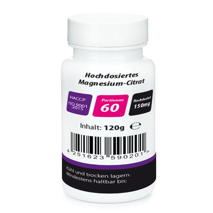 Neon Nutrition - Magnesium Citrat 60 Tabletten Dose MHD 11.12.2024
