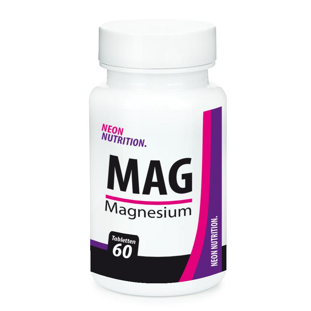 Neon Nutrition - Magnesium Pure 60 Tabletten Dose MHD 16.11.2024