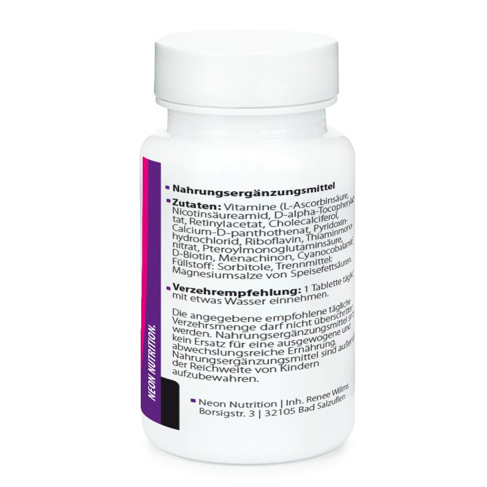Neon Nutrition - Multivitamin 60 Tabletten Dose MHD 27.10.2024