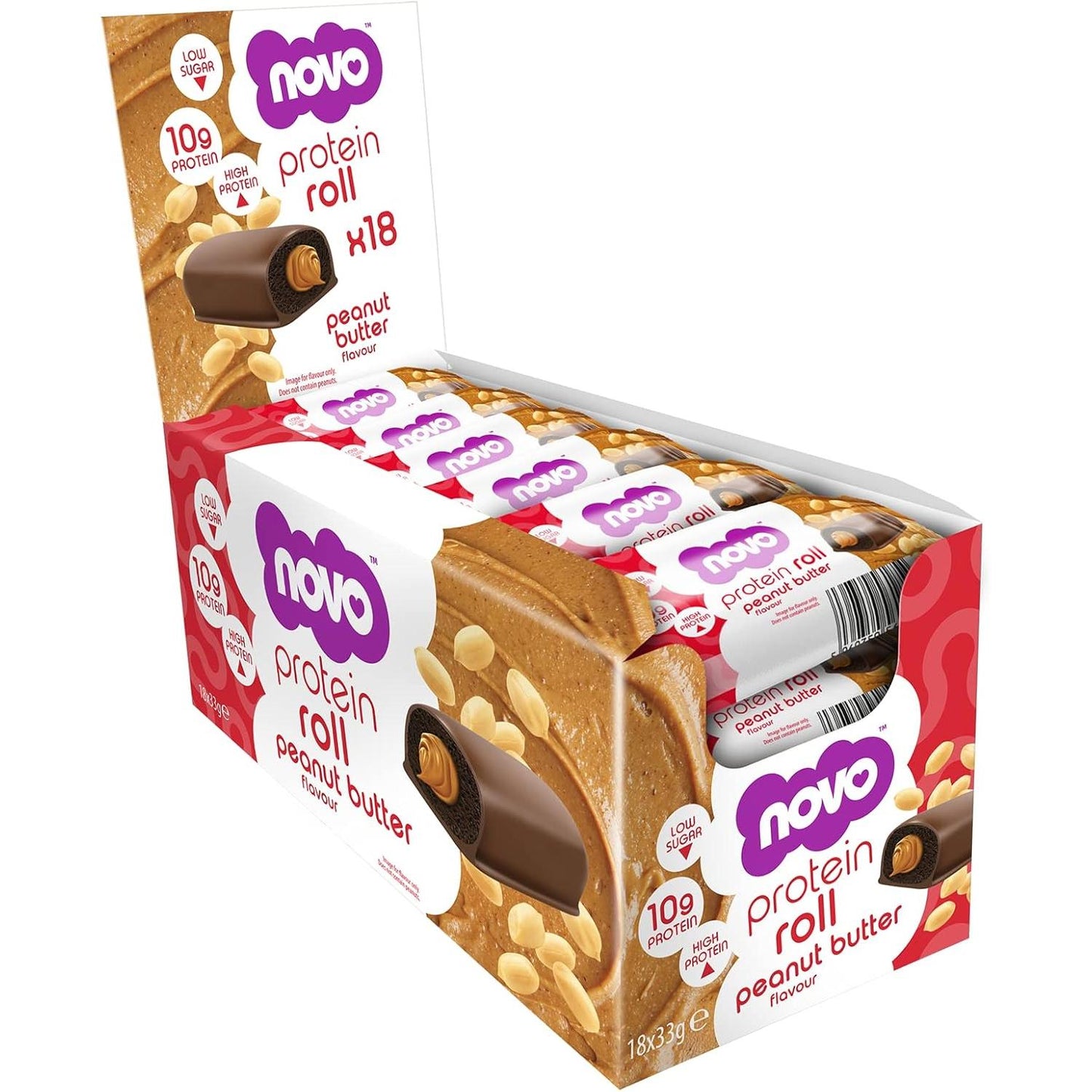 Novo - Protein Roll Bar 18 x 33g Riegel