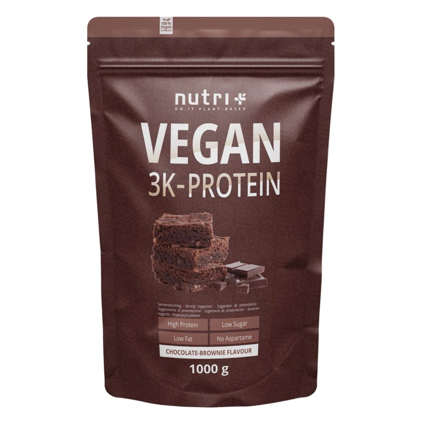Nutri-Plus - 3K Protein Vegan VHEY 1000g Beutel