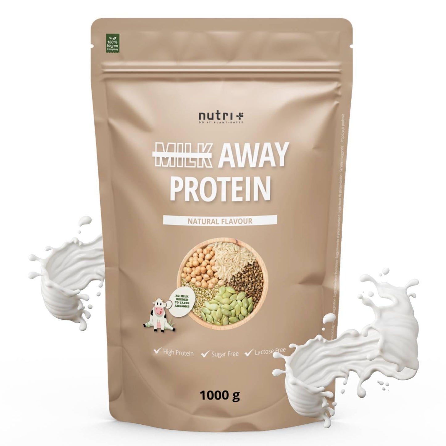 Nutri-Plus - Milk Away Protein 1000g Beutel