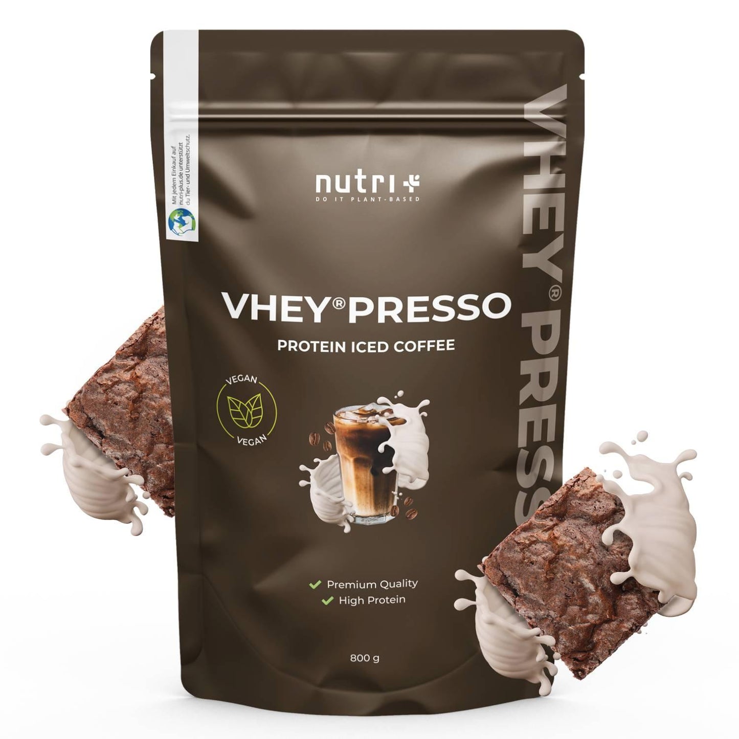 Nutri-Plus - VHEY presso - Protein Iced Coffee 800g Beutel