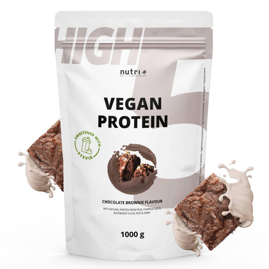 Nutri-Plus - Vegan High 5 Protein ohne Soja 1000g Beutel