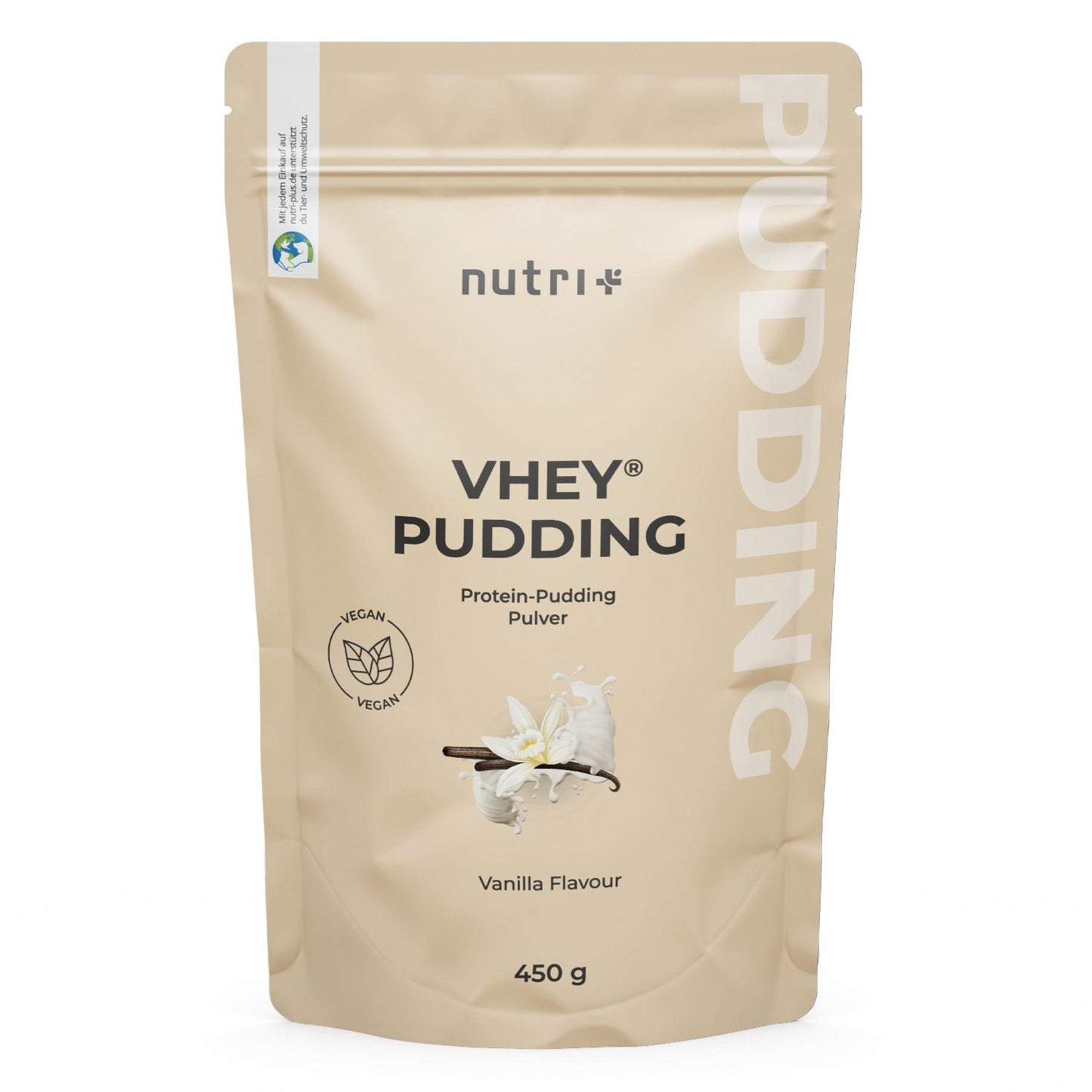 Nutri-Plus - Vegan Protein Pudding Vhey 450g Beutel