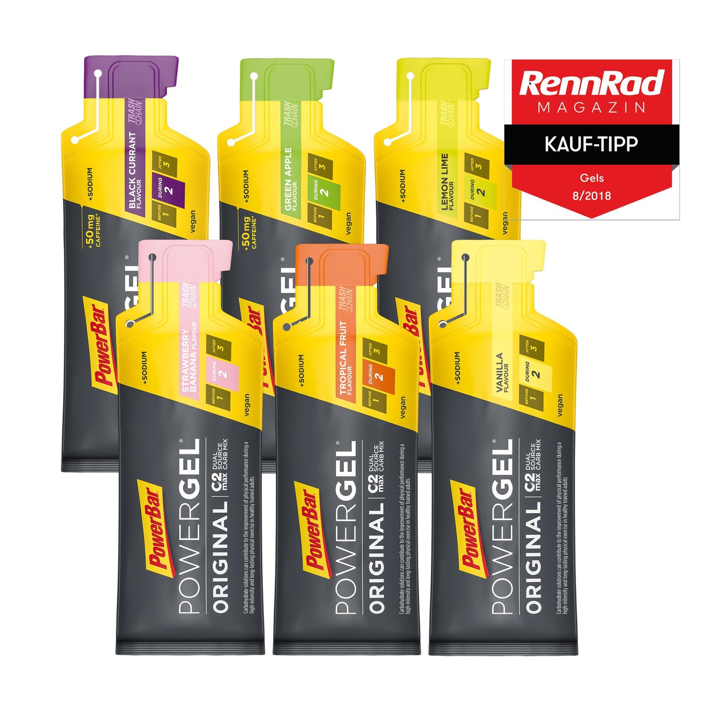 Powerbar - Powergel 6 x 41g Beutel Test Set "Classic"