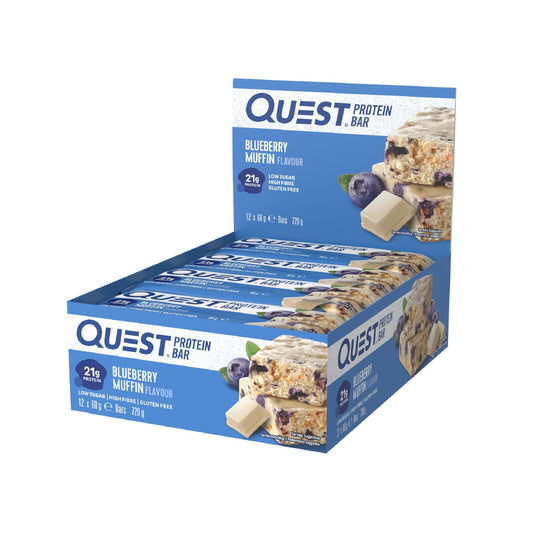 Quest Nutrition - Quest Bar 12 x 60g Riegel Blueberry Muffin MHD 12.09.2026
