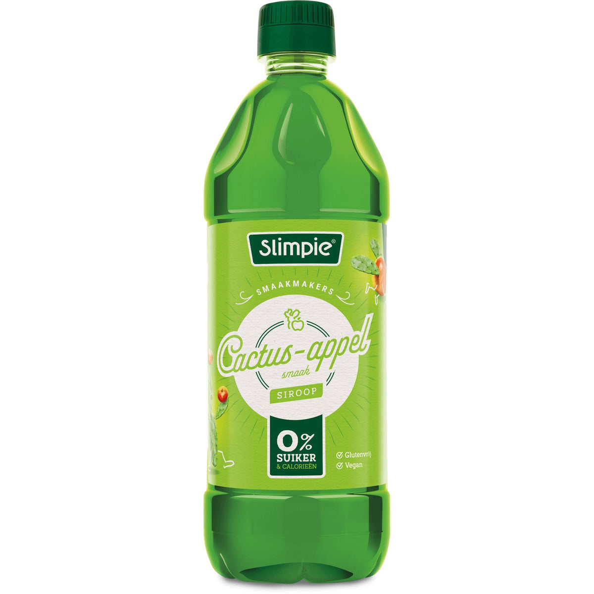 Slimpie - Zuckerfreier Limonaden - Sirup 6 x 650ml Flasche Kaktus-Apfel MHD 30.08.2026