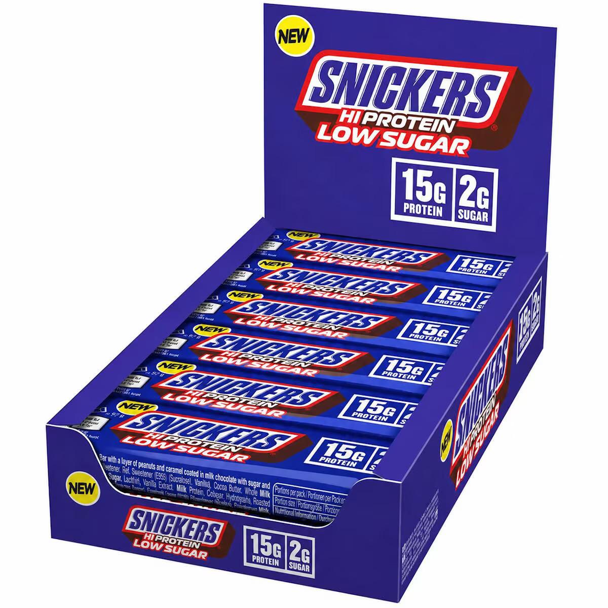 Snickers - Low Sugar Hi Protein Bar 12 x 45g Riegel