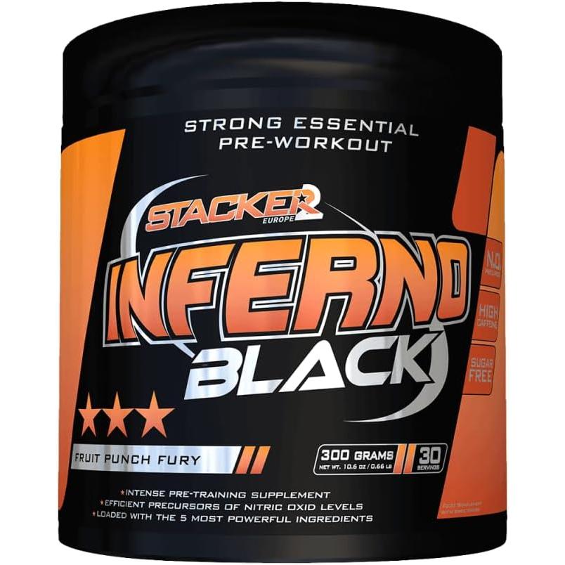 Stacker 2 - Inferno Black Pre-Workout 300g Dose
