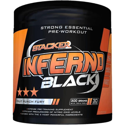 Stacker 2 - Inferno Black Pre-Workout 300g Dose