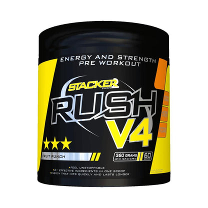 Stacker 2 - Rush V4 Pre-Workout Pulver 360g Dose