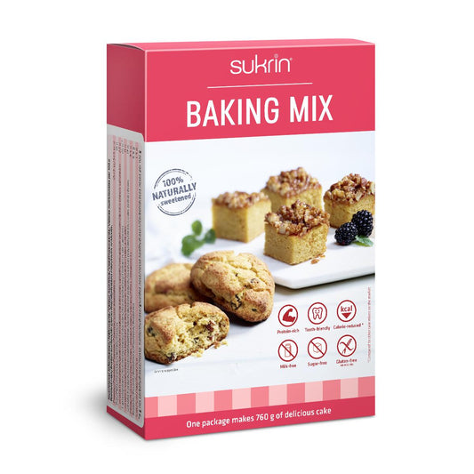 Sukrin - Universal Kuchen - Backmischung mit Xylit und Erythrit 340g Packung