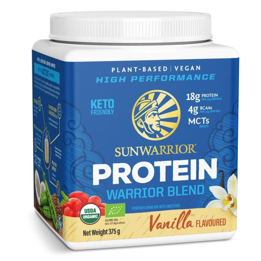 Sunwarrior - Protein Warrior Blend 375g Dose Vanilla MHD 14.10.2026