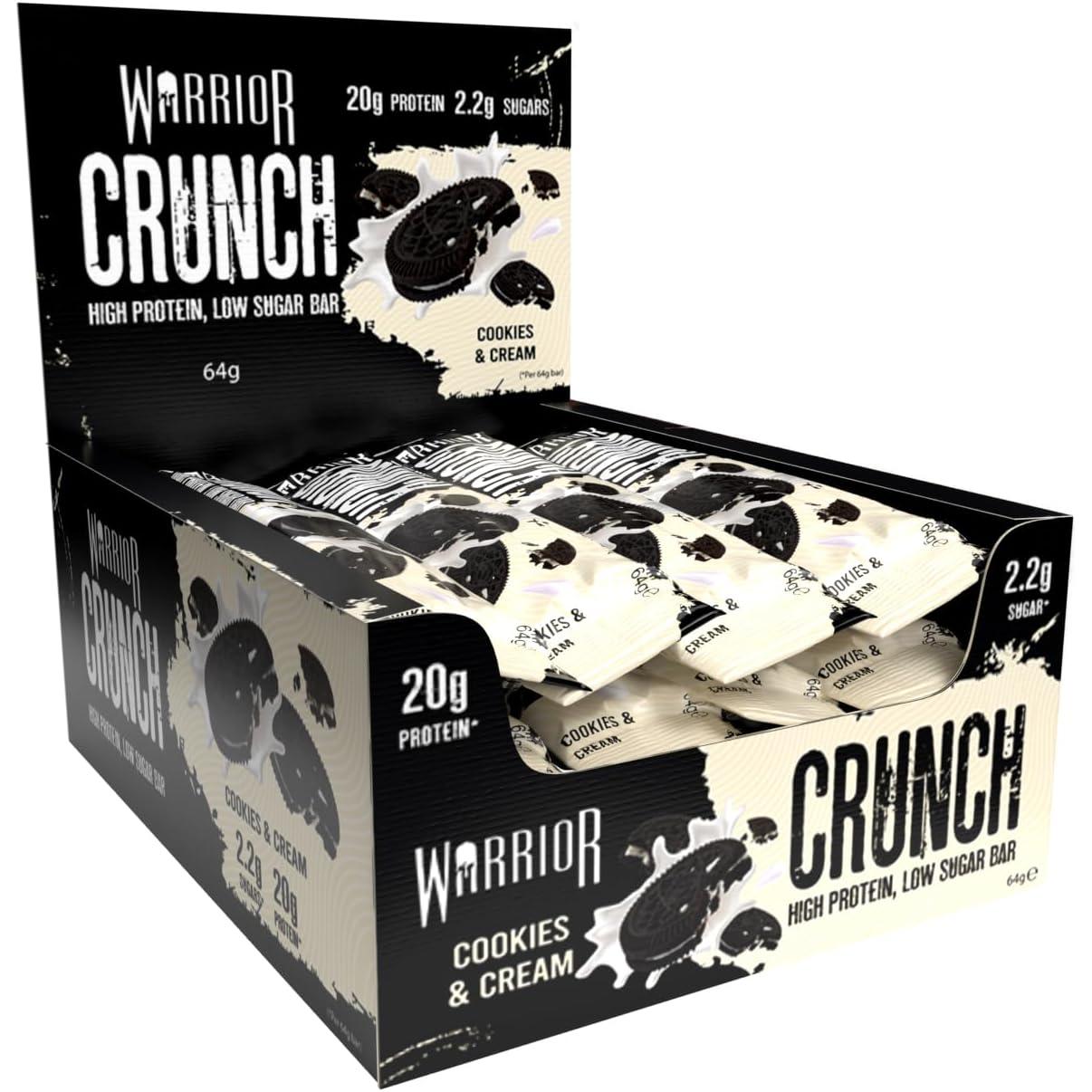 Warrior - Crunch Bar High Protein Low Sugar 12 x 64g Riegel