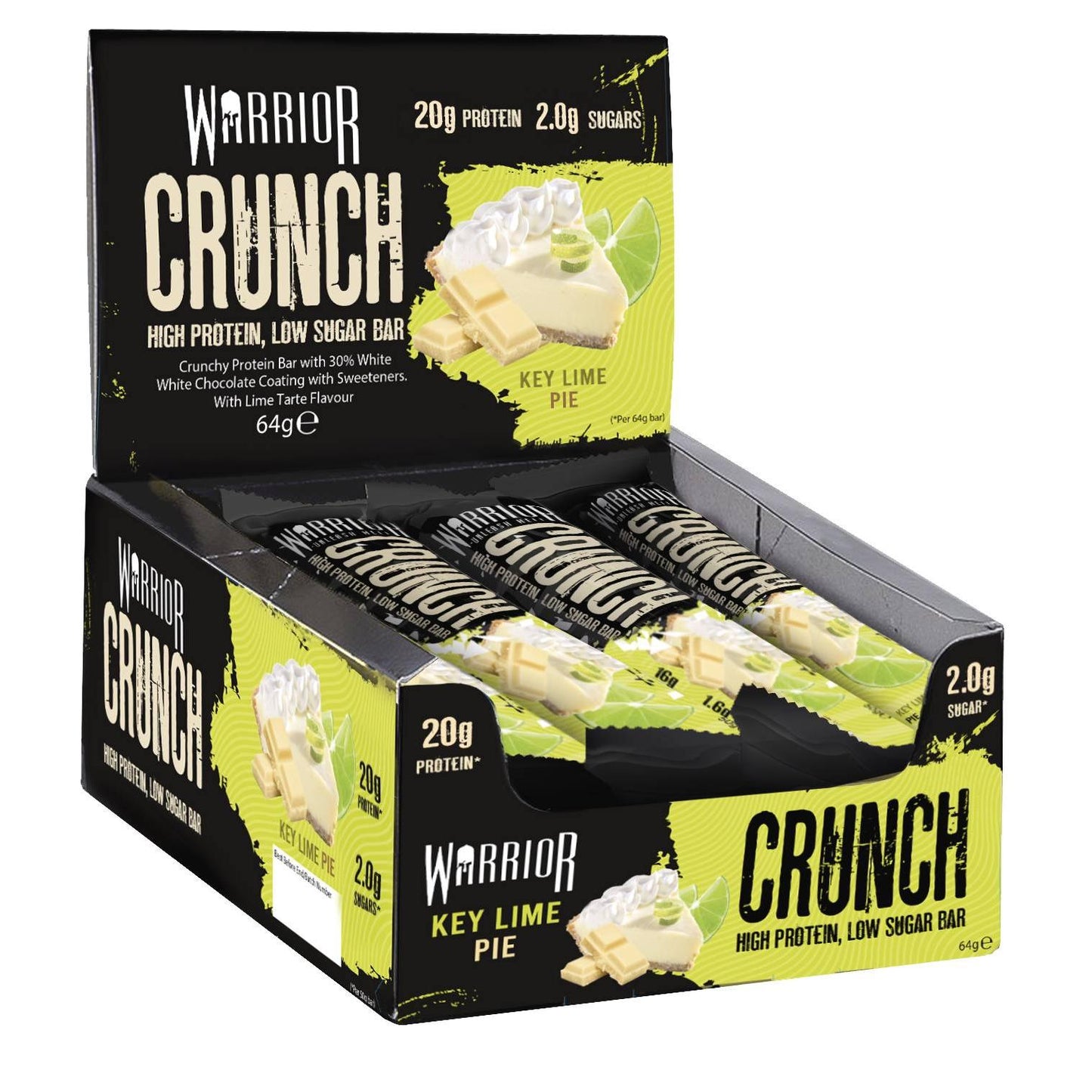 Warrior - Crunch Bar High Protein Low Sugar 12 x 64g Riegel