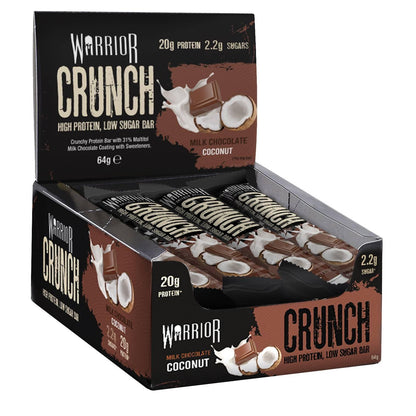 Warrior - Crunch Bar High Protein Low Sugar 12 x 64g Riegel