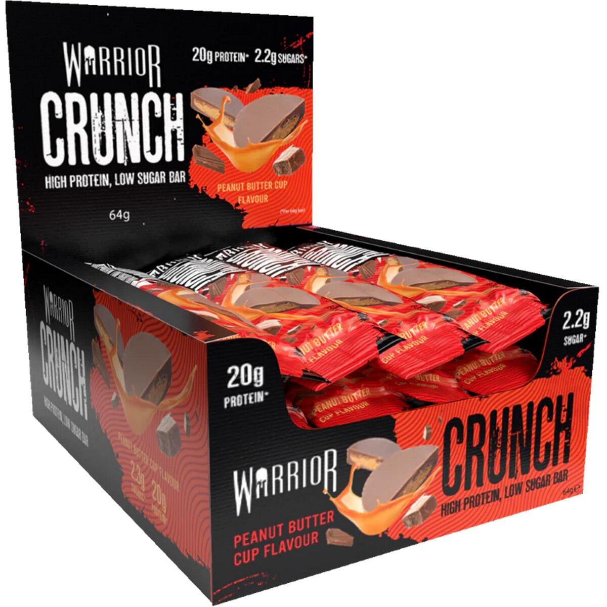 Warrior - Crunch Bar High Protein Low Sugar 12 x 64g Riegel