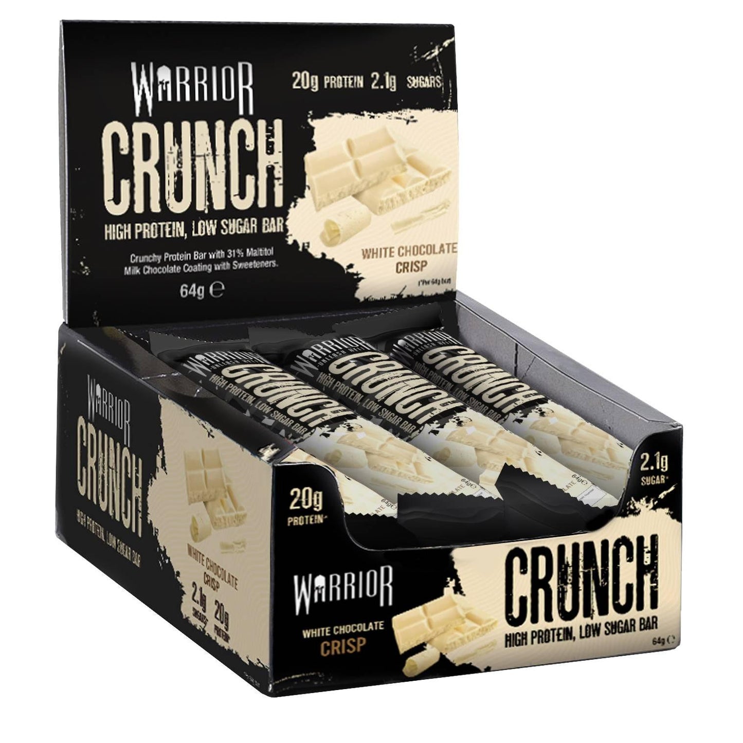 Warrior - Crunch Bar High Protein Low Sugar 12 x 64g Riegel