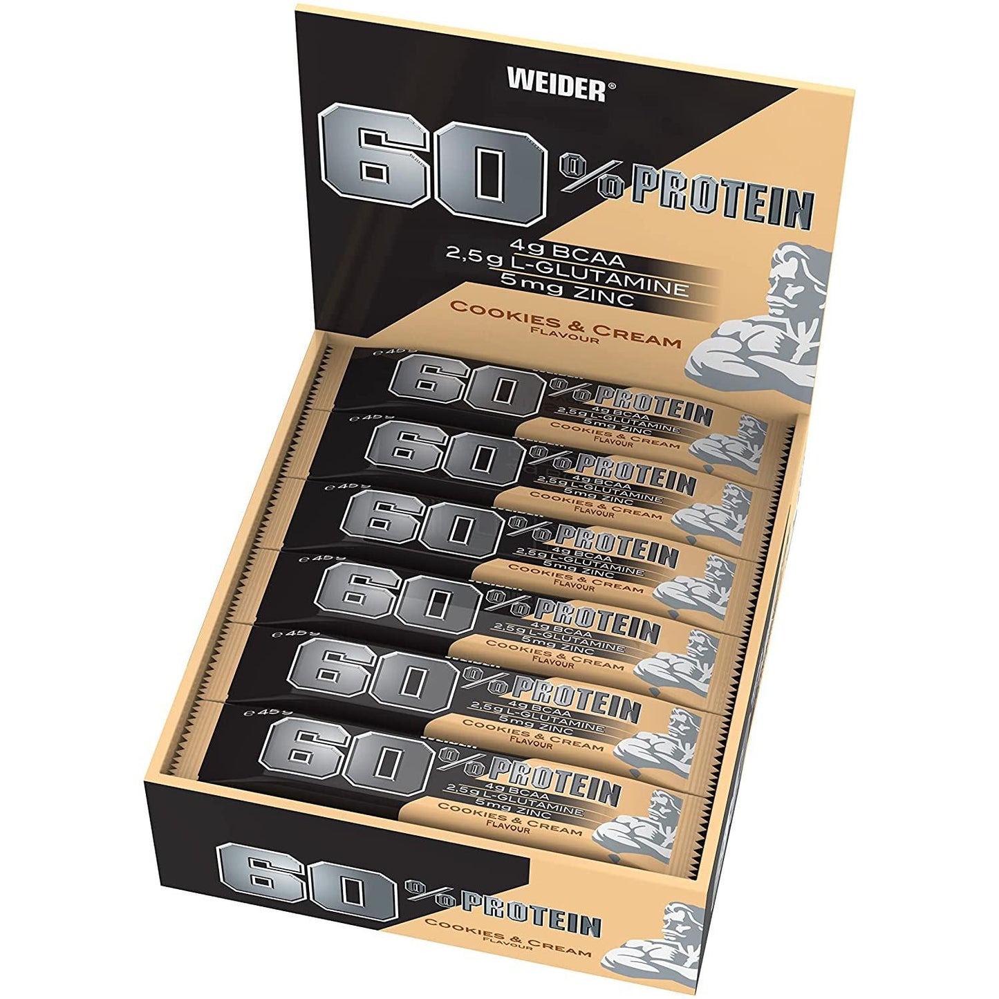 Weider - 60% Protein Bar 24 x 45g Riegel
