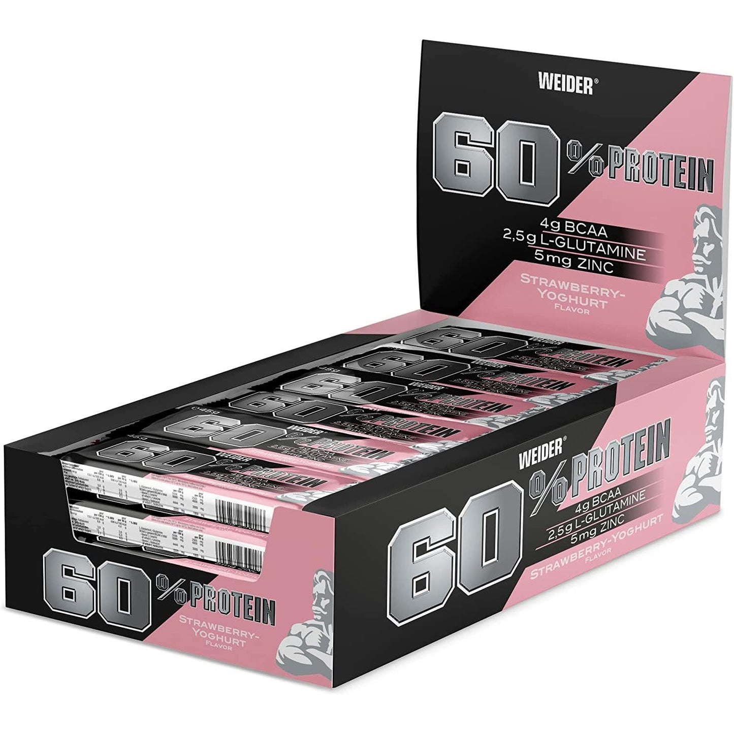 Weider - 60% Protein Bar 24 x 45g Riegel