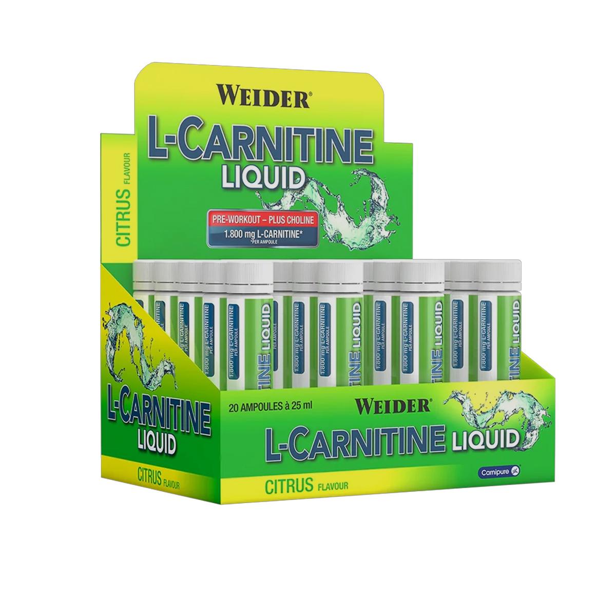 Weider - L-Carnitin Liquid 1800 20 x 25ml Ampullen