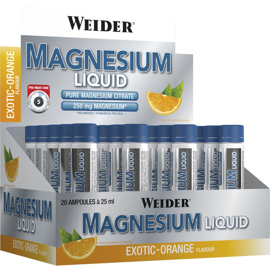 Weider - Magnesium Liquid 20 x 25ml Ampullen