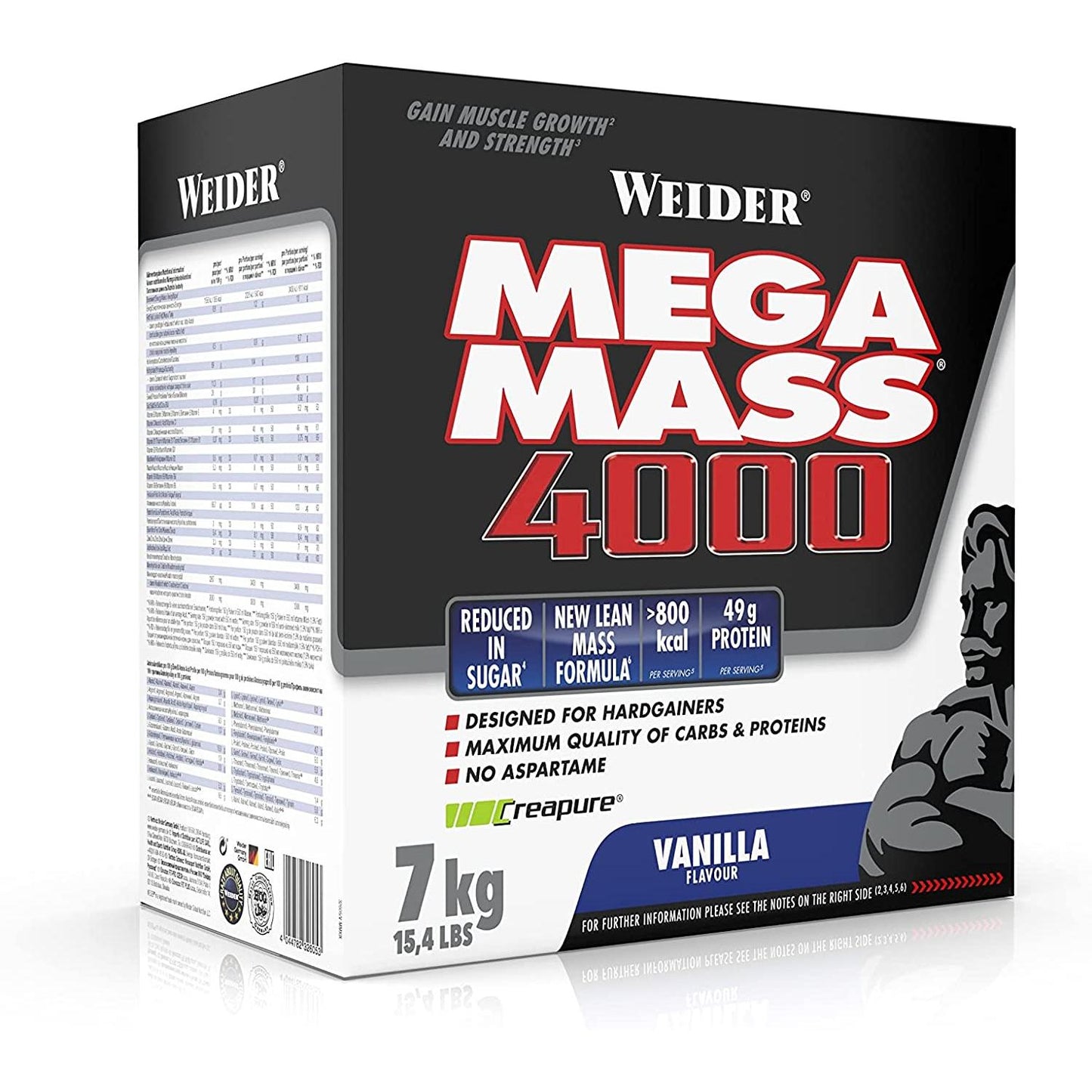 Weider - Mega Mass 4000 7kg Karton
