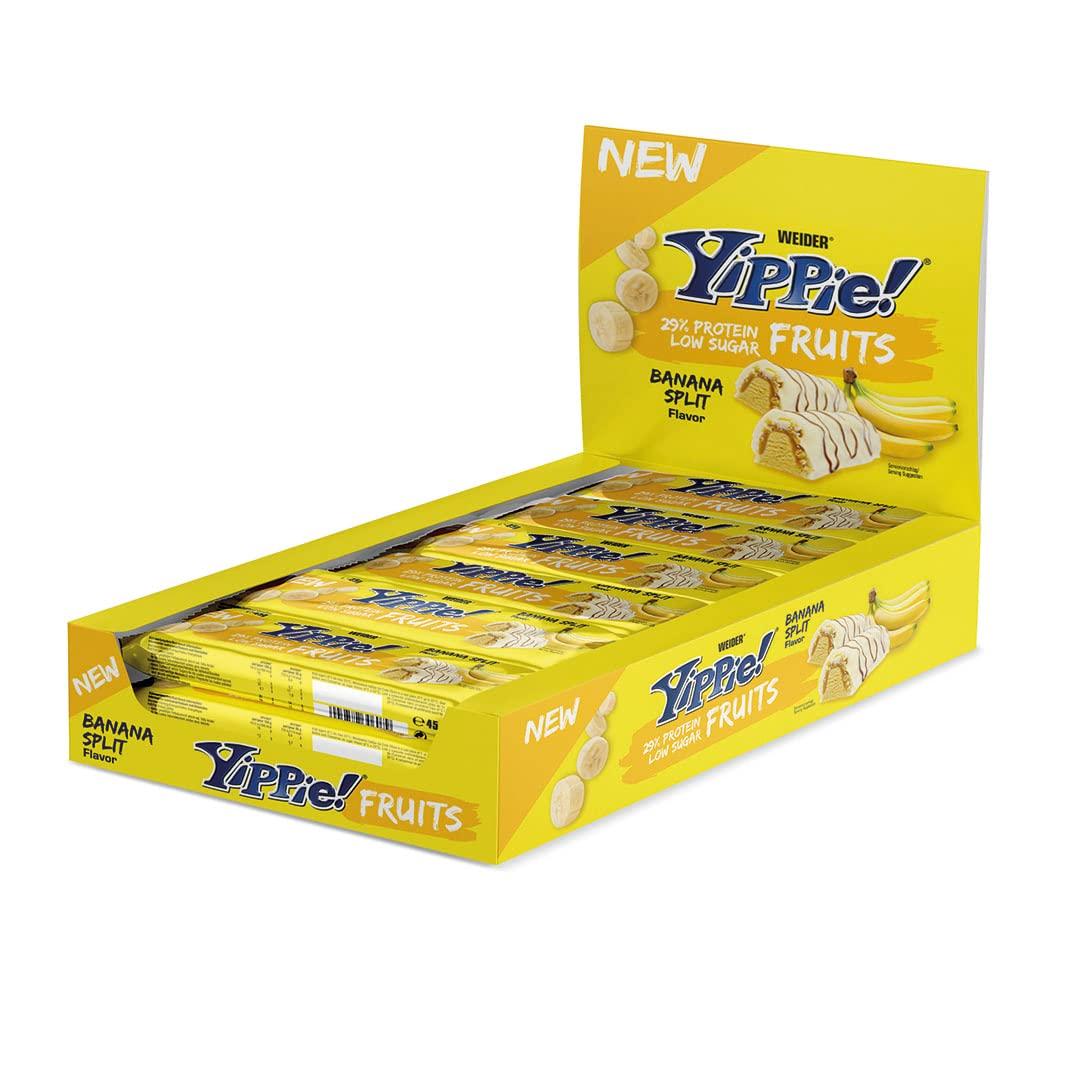 Weider - Yippie! Bar Fruits Low Sugar 12 x 45g Riegel