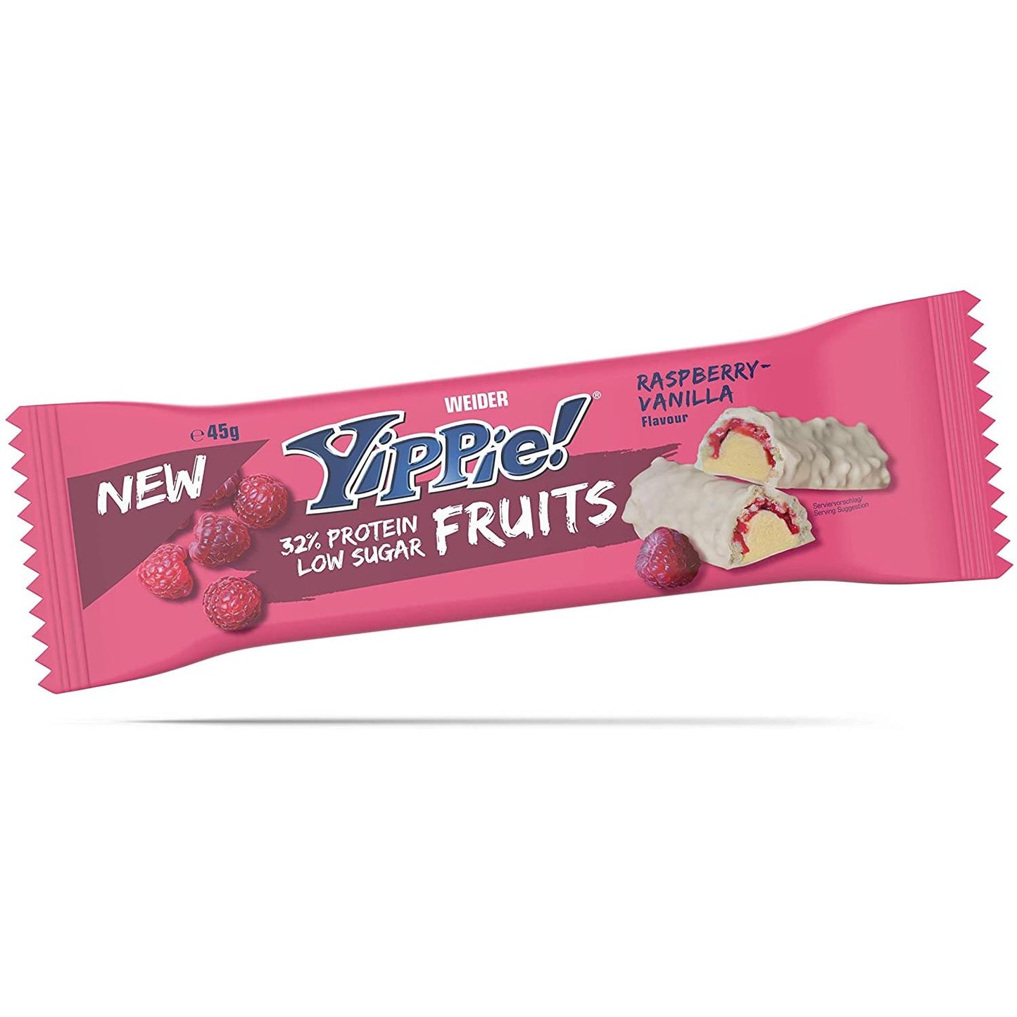 Weider - Yippie! Bar Fruits Low Sugar 1 x 45g Riegel