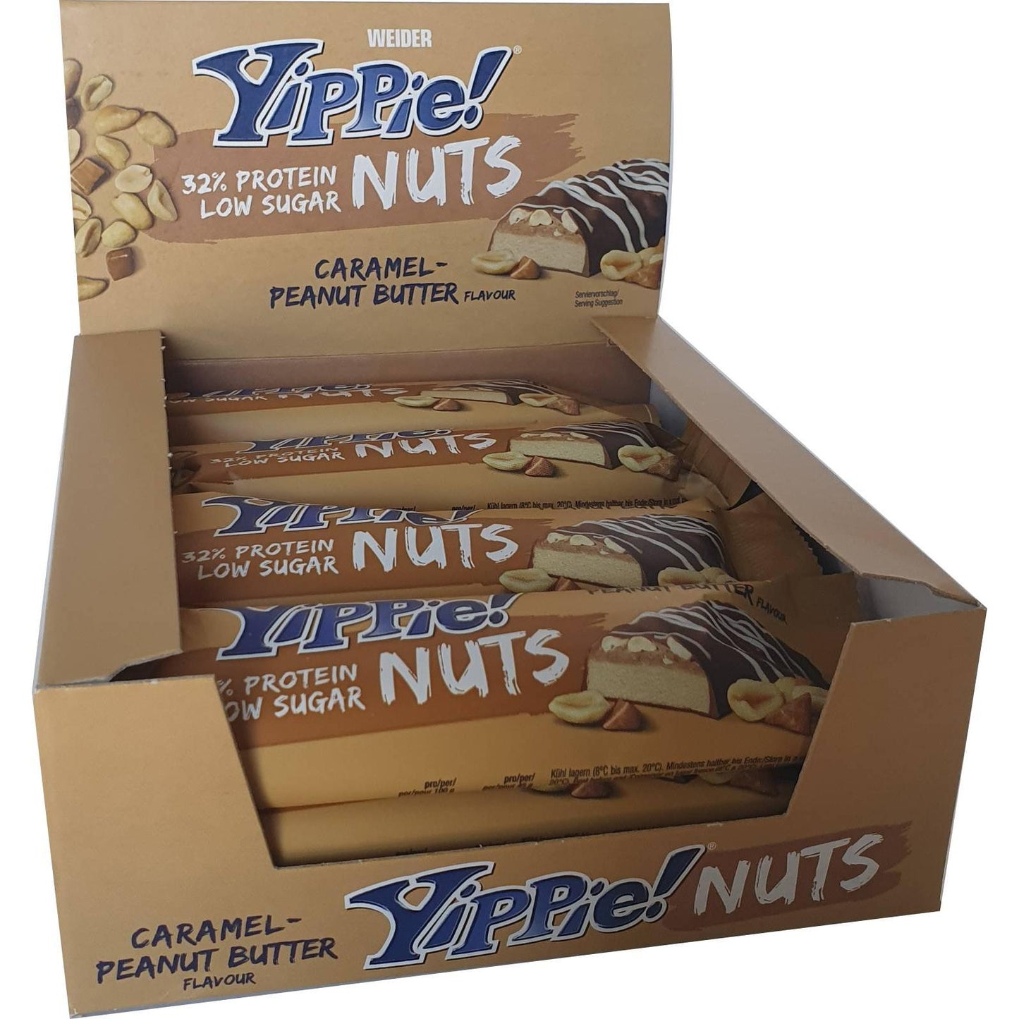 Weider - Yippie! Nuts 12 x 45g Riegel