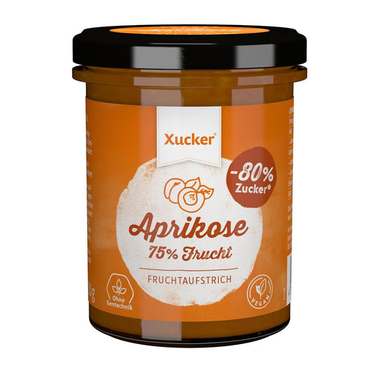 Xucker - Fruchtaufstrich mit Xylit 220g Glas