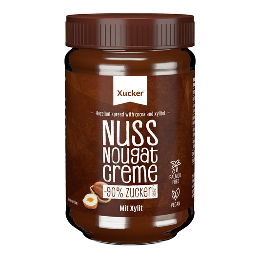 Xucker - Nuss-Nougat-Creme mit Xylit 300g Glas