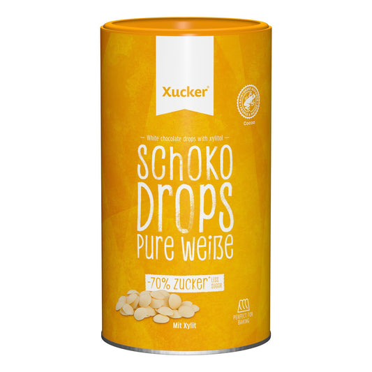 Xucker - Weiße Schokodrops mit Xylit 750g Dose