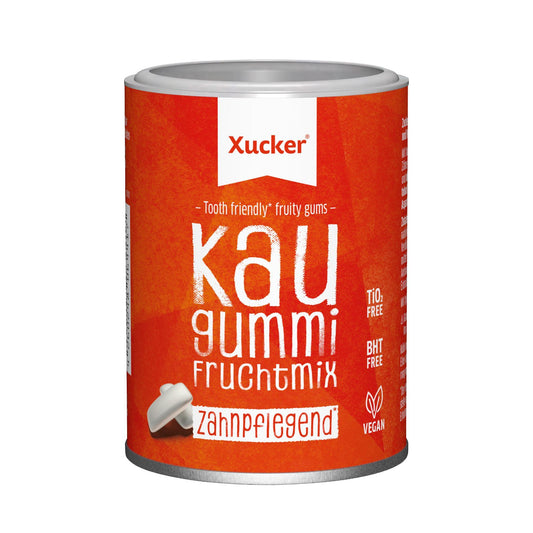 Xucker - Zahnpflegekaugummis mit Xylit ohne Titandioxid 100g Dose